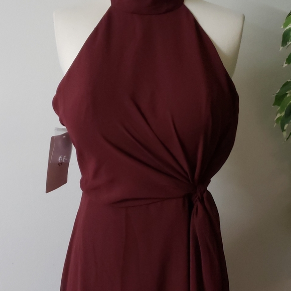 Jenny Yoo Elliya Mock Neck Dress - Picture 12 of 16